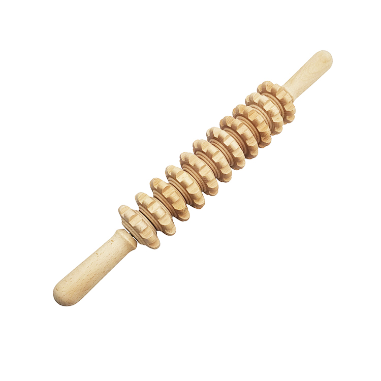 11 Rotatable Wood Massage Roller