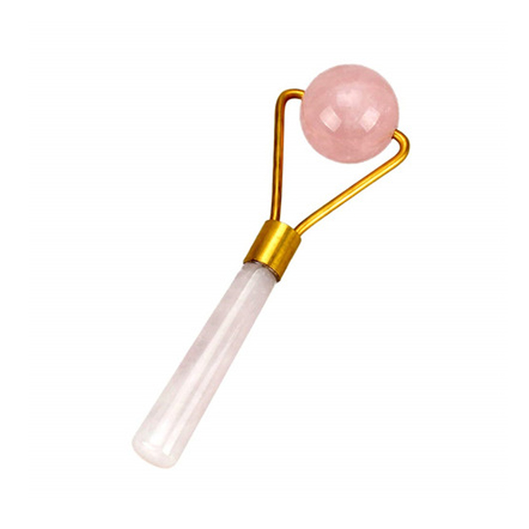 Rose Quartz Single Head Jade Roller