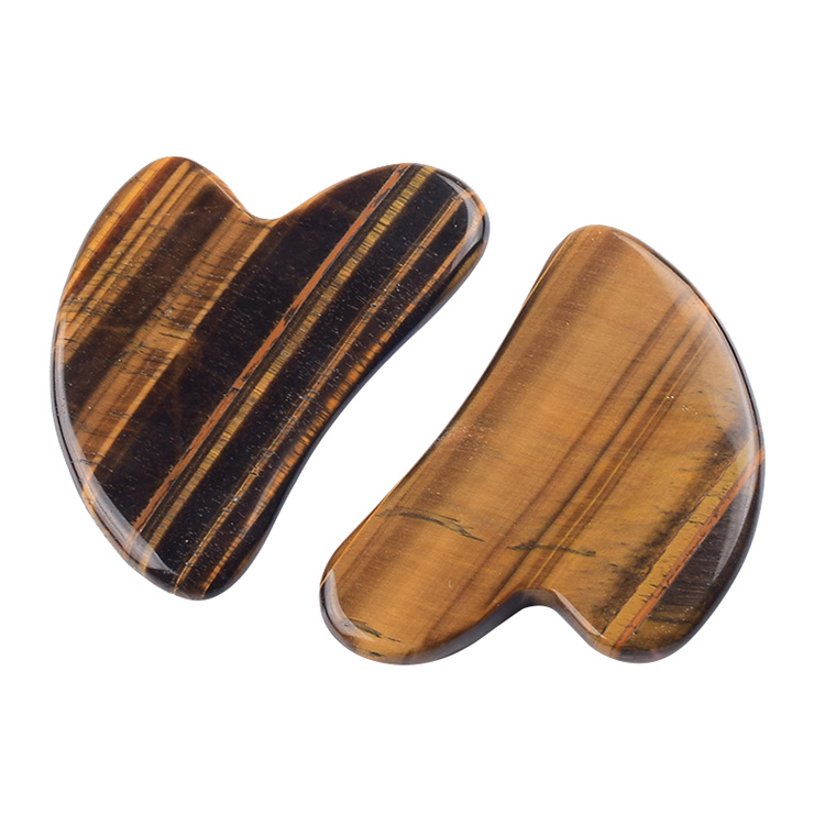 Tiger Eye Heart Shape Guasha Board