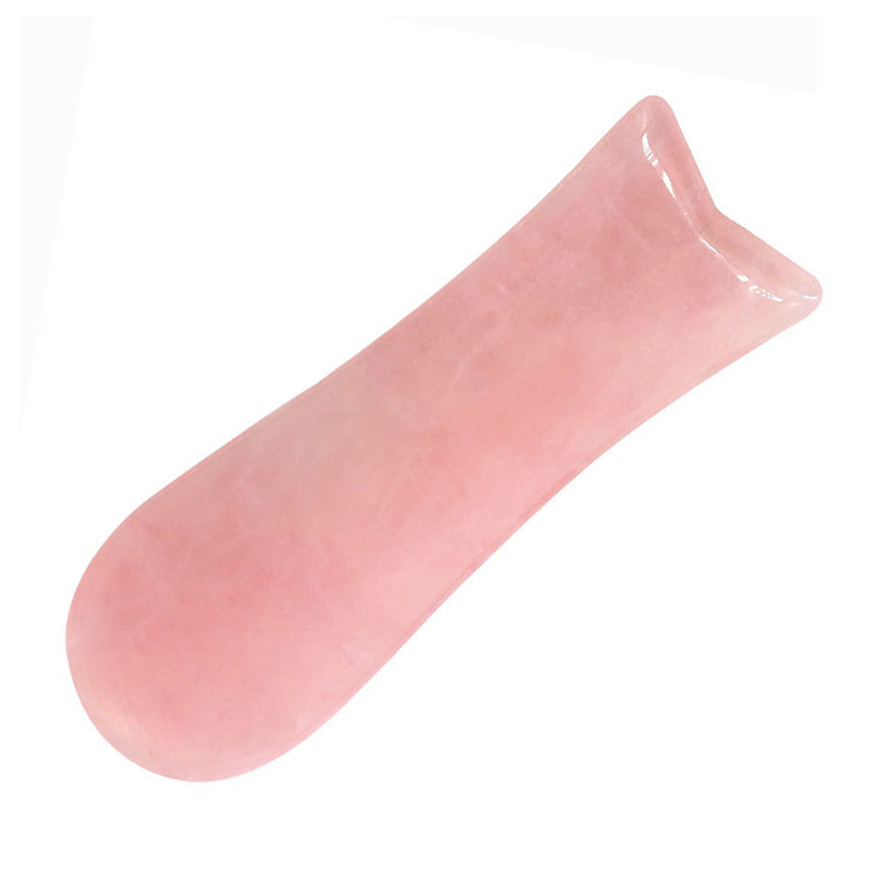 Rose Quartz Fish Shape Guasha Board