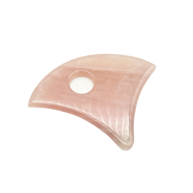 Rose Quartz Dart Shape Guasha Board